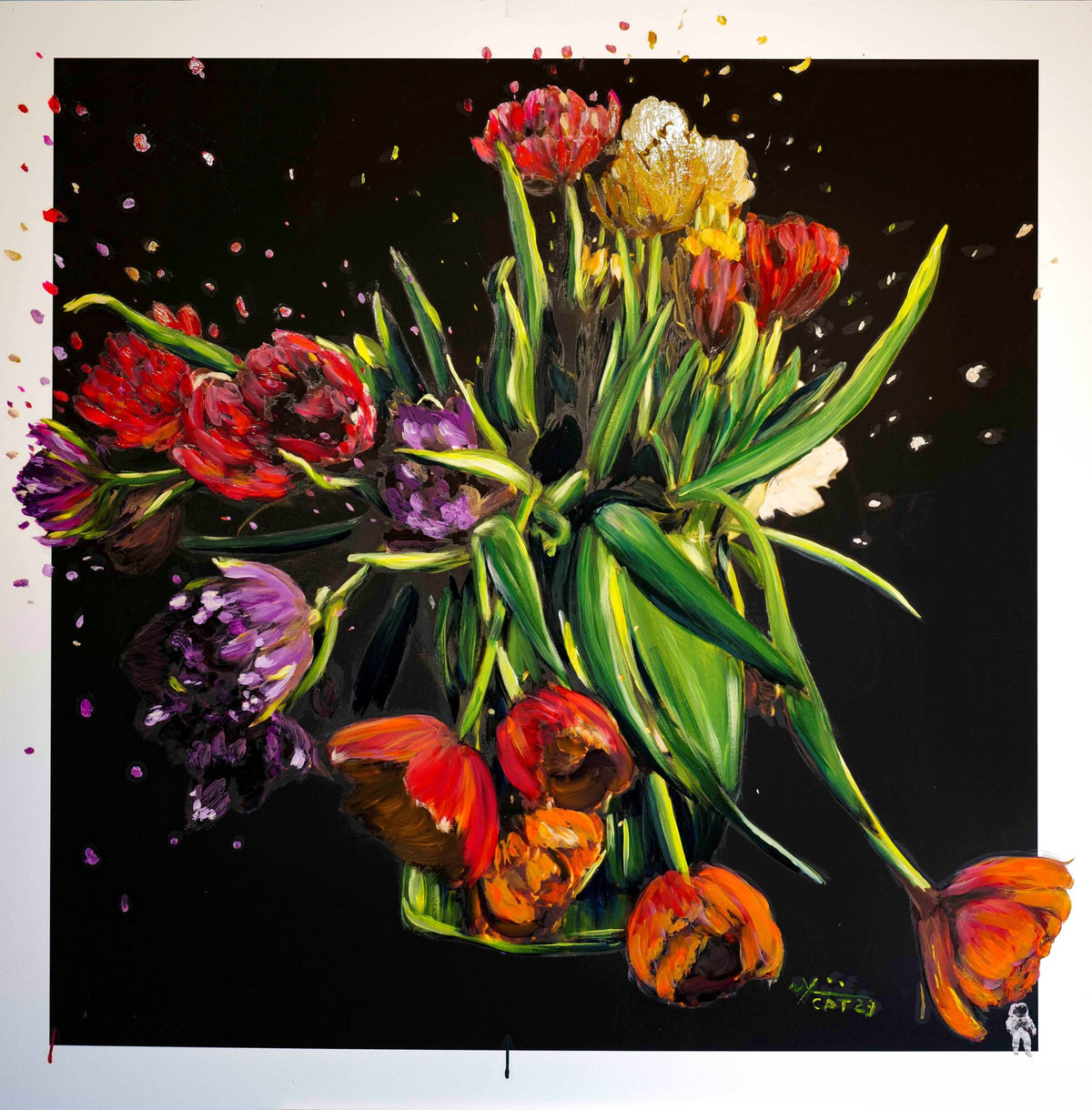 Space Flower in Oil, 2025 — Yuri Catania